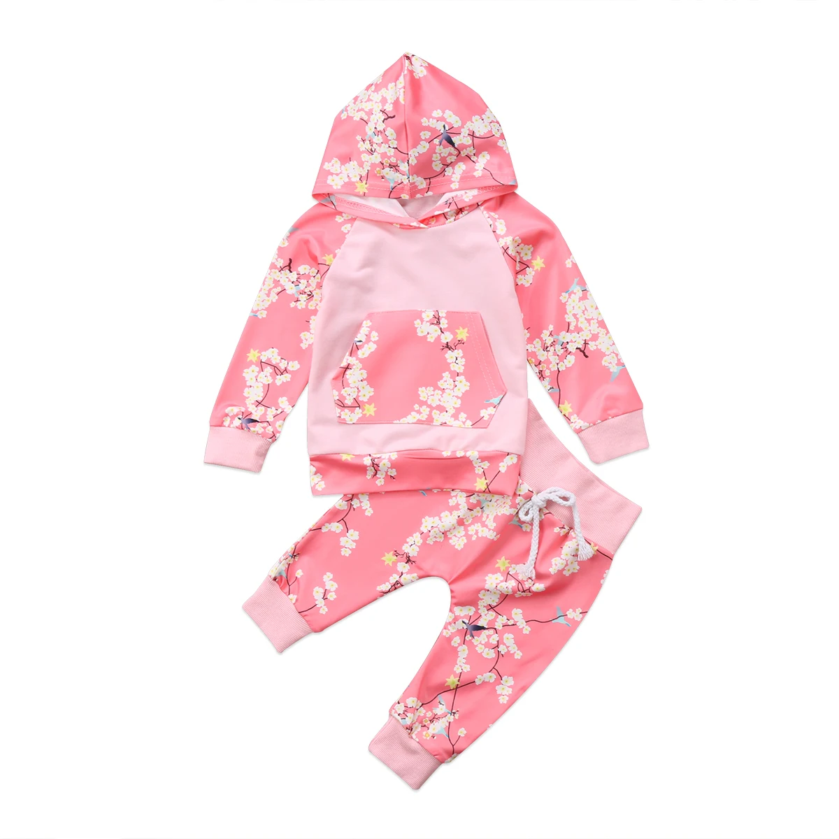 

Cute Toddler Baby Hooded T-Shirt Tops Long Pants Leggings Outfits Clothes Set
