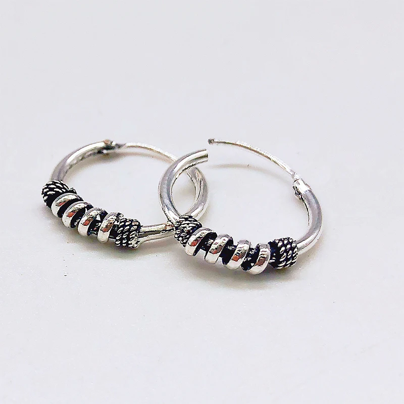 Rinhoo 1 пара, винтажные круглые серьги-кольца из цинкового сплава с обмоткой для женщин, подарок для женщин, очаровательные ювелирные изделия