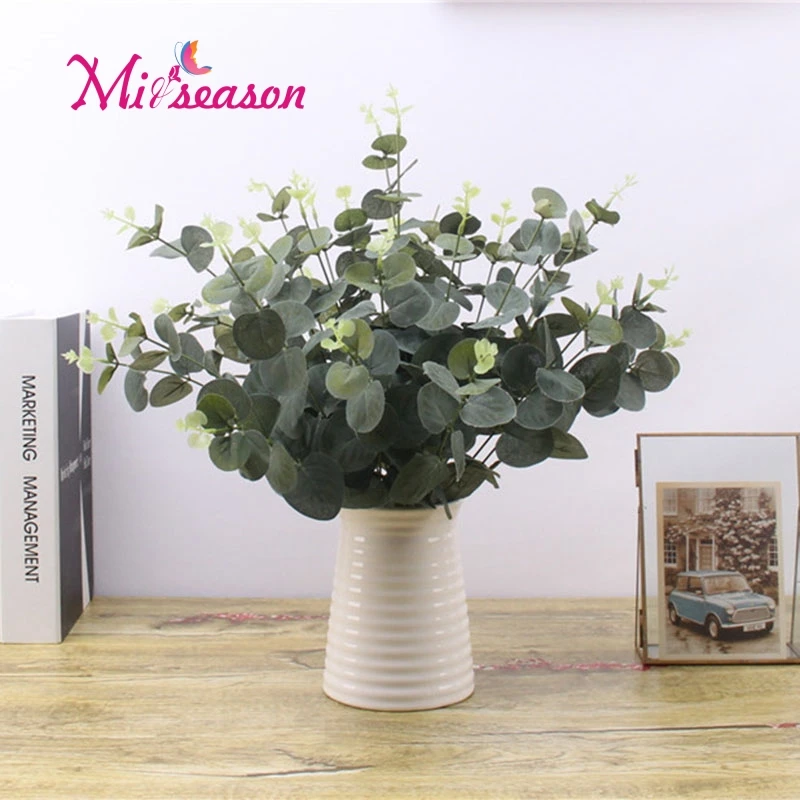 37cm Artificial Eucalyptus Fake Money Leaves Green Plant Leaf Flowers Home Decor 37cm Artificial Eucalyptus Fake Money Leaves Green Plant Leaf Flowers Home Decor