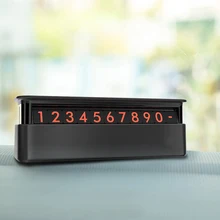 Автомобиль для временной парковочной карты, ящик для хранения Стиль авто-Стайлинг Скрытая мобильный телефонная карточка пуш-ап парковочная карта с ароматерапией