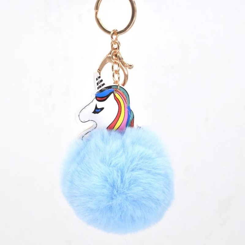 High Quality Anime Horse Toy Cute Metal Unicorn KeyChain Plush Toy Pendant Women Fluffy Fur Pom Pom Keyring Bag Hang Plush Toy High Quality Anime Horse Toy Cute Metal Unicorn KeyChain Plush Toy Pendant Women Fluffy Fur Pom Pom Keyring Bag Hang Plush Toy