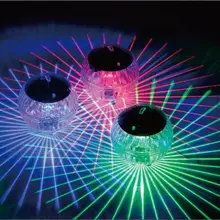 Outdoor Solar Color Changing Water Drifting LED Floating Lights Ball Pond Pool Path Landscape