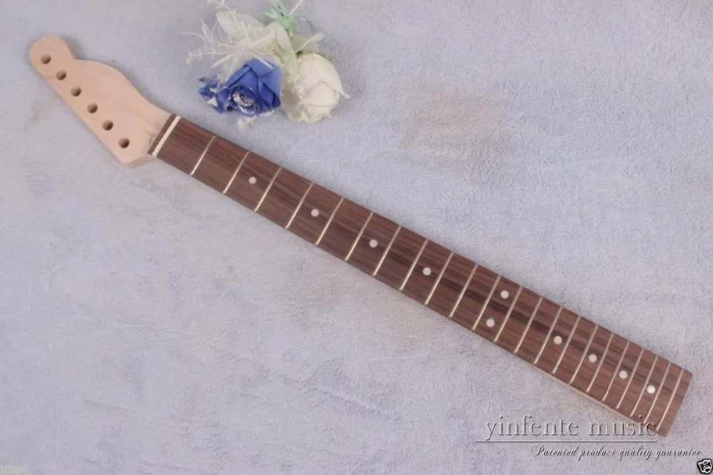

New 1pcs electric guitar neck 22 fret 25.5'' maple rose Fretboard dot inlay #815