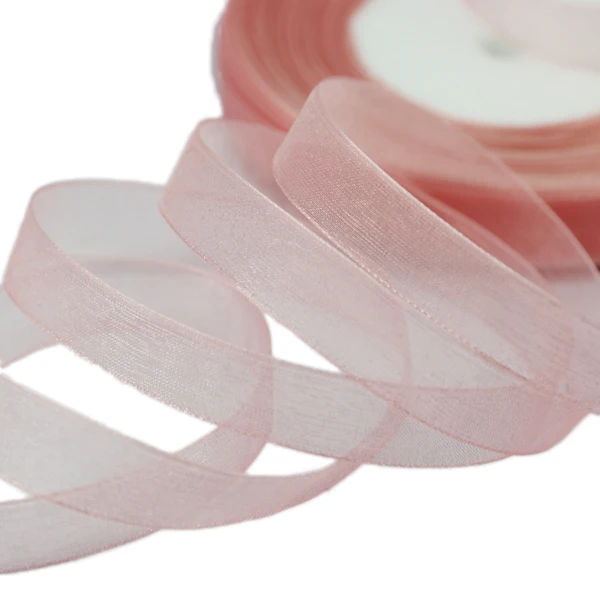 Organza Ribbon - 1/2 Width, 50 Yards - Perfect for Gift Wrapping, Crafts, Hair Accessories, and Jewelry Design
