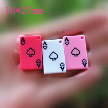 

DIY POKER charms resin charms necklace pendant for DIY decoration 20pcs