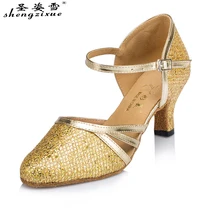 WUXIJIAO/Обувь для латинских танцев; женская обувь; обувь с мягкой подошвой; baotou; тонкие туфли