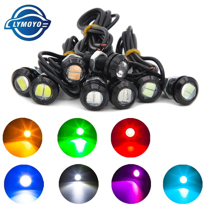 

10PCS auto Eagle Eye DRL LED Lamp 18MM 2W 5630 Daytime Running Light Waterproof car Taillights light LED Fog bulb Car styling