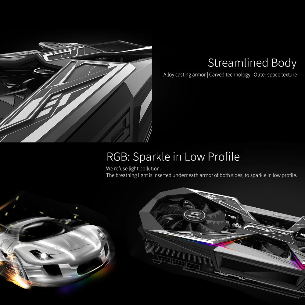 Цветная графическая карта iGame RTX 2080 Vulcan X OC GDDR6 8G видеокарта Nvidia GeForce 256 бит для