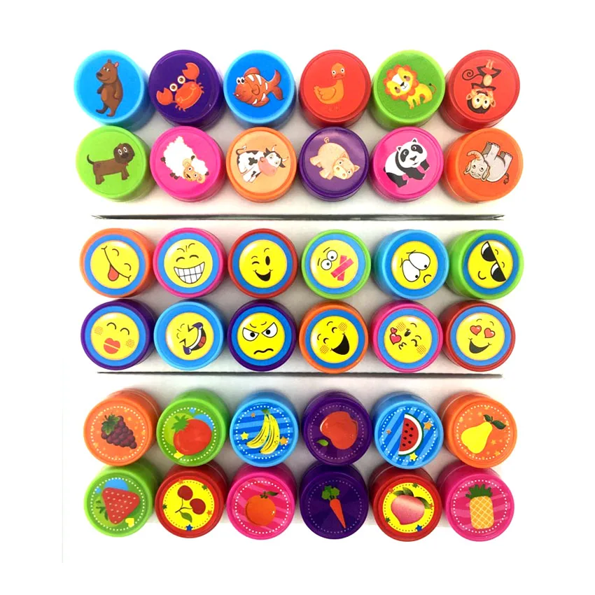 

Cartoon Animals Stamp Children Emoji Toy Stamper DIY Diary Decorative Painting Scrapbooking Drawing Toy Gift