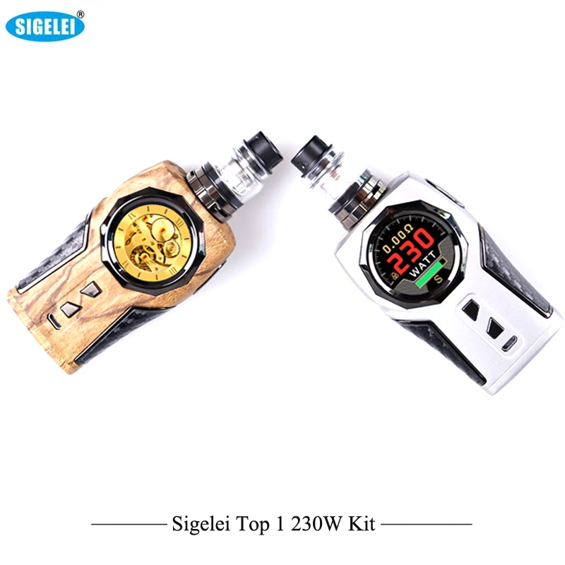 

Pre-Order,Original Vaporizer Sigelei Top1 230W Box Mod TC Kit With Tank with 2ml P9 Sigelei Sub ohm Tank VS Vfeng E-Cigarettes