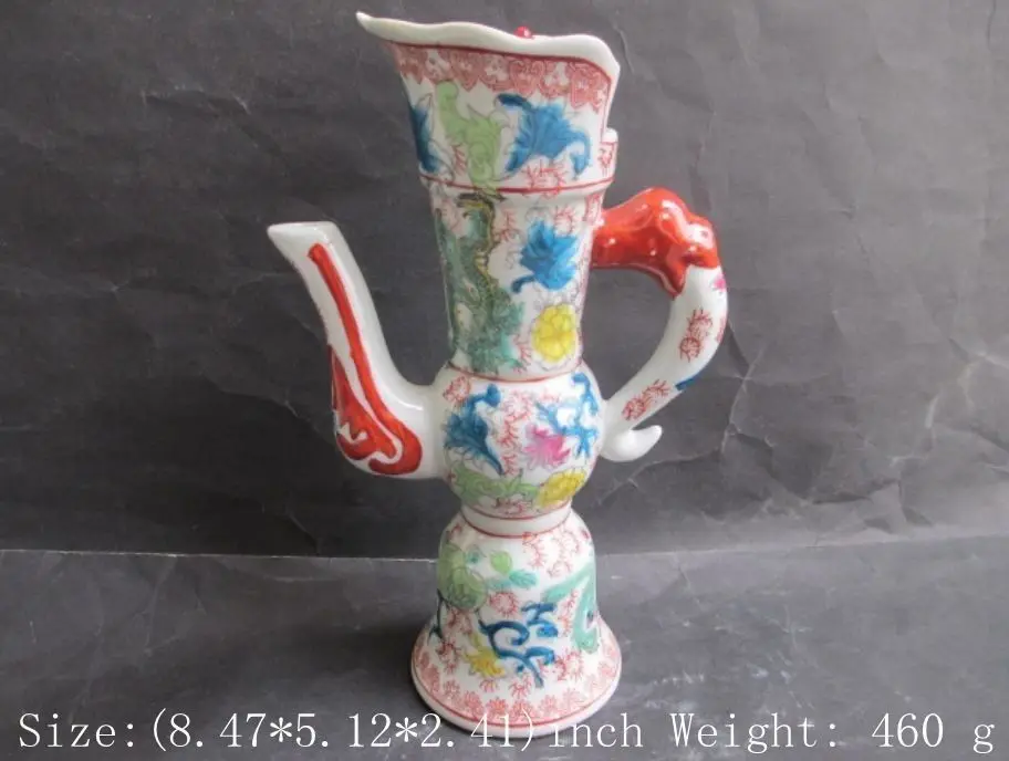 Ancient Chinese ceramics narrow dragon flowers and plants tea pot | Дом и сад