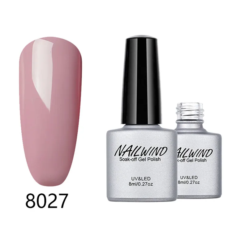 8027 NAILWIND 8 мл гель лак для ногтей 8001-8030 Чистый Цвет Грунтовка длительное искусство гель лак удаляющийся замачиванием DIY лак для ногтей - Цвет: 8027