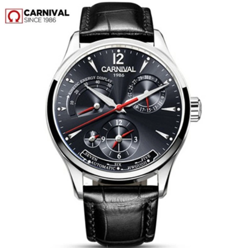 كرنفال سويسرا الرجال ووتش الأعلى العلامة التجارية الفاخرة أوتوماتيكي متعدد الوظائف ساعات آلية الرجال للماء مضيئة الساعات montre كرنفال سويسرا الرجال ووتش الأعلى العلامة التجارية الفاخرة أوتوماتيكي متعدد الوظائف ساعات آلية الرجال للماء مضيئة الساعات montre