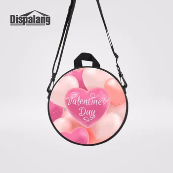 

Dispalang Happy Valentine's Day Love Print Nursery School Bag Kid Casual Travel Bagpack Kindergarten Backpack Round Children Bag