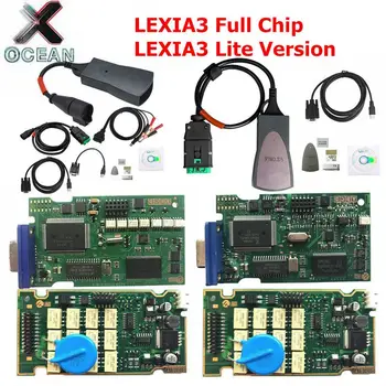 

Lexia3 Full Chip 921815C Lexia 3 PP2000 Diagbox V7.83 Car Diagnostic Scanner For Peugeot For Citroen LEXIA 3 Green golden PCB