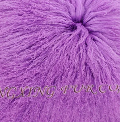 Cx-g-b-160f реального монгольский ягненок Мех животных зимний жилет - Цвет: light purple