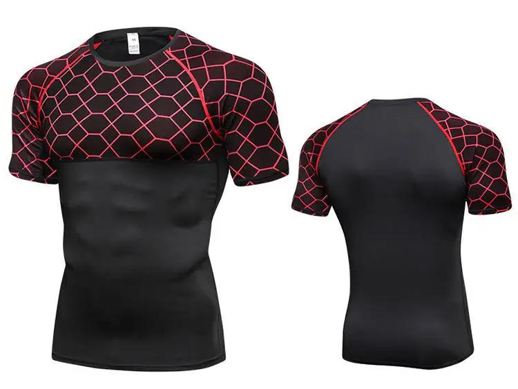 de Secagem Rápida de Alta Elástico Apertado Camisas De Basquete