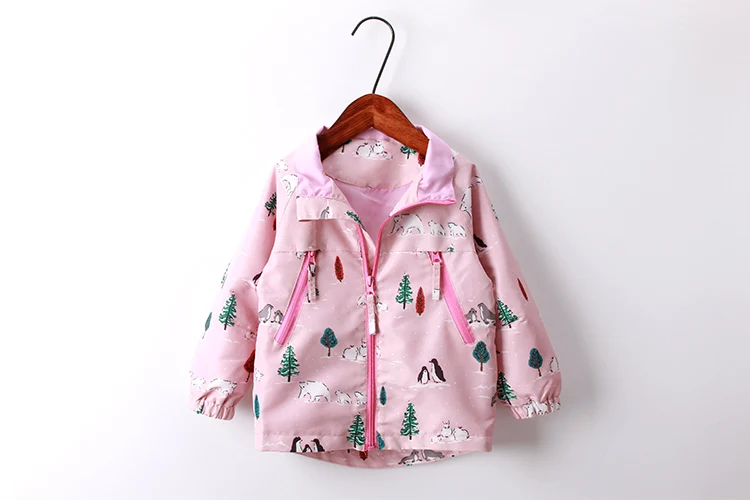 Hoodies para Meninas Cabolsas à Prova de Vento Nova Primavera Verão Estilo Crianças 2y 9y Estampa Animal Meninas Jaquetas Roupas Casuais 2020 & 15 meninas jaquetas roupas casuais casacos à prova de vento meninas