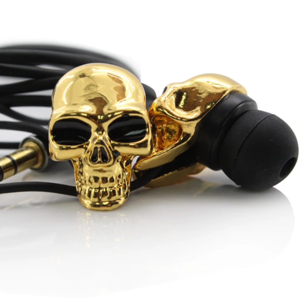 Free-Shipping-1Piece-3-5mm-Merkury-Innovations-Skull-Earbuds-Cool-Skull-Stereo-Earbud-Earphones-Headphone-Skeleton