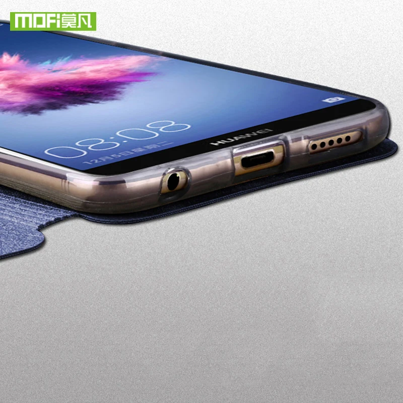 Чехол Mofi для Huawei Y9 2018 роскошный мягкий силиконовый чехол из ТПУ кожаный телефона Y