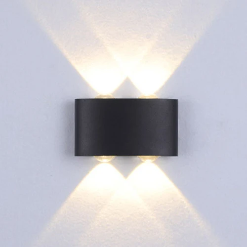12W Black wall lamp QLTEG светодиодный настенный светильник Современный Бра 6 Вт 12 Вт 18 Вт светодиодный настенный светильник водонепроницаемый лестничный светильник для спальни Внутреннее освещение для улицы - Цвет абажура: 12W Black wall lamp