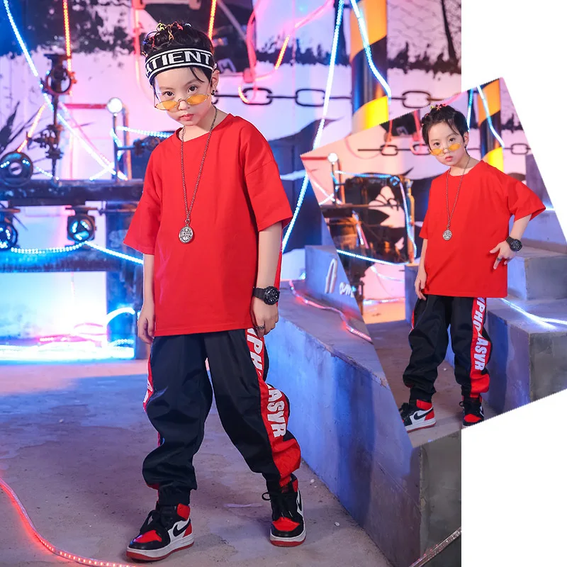 Kids fashion set 8 10 12 14 16 years hip hop dance costumes kids baby boy summer clothes costumes for boys sports suit  (15)