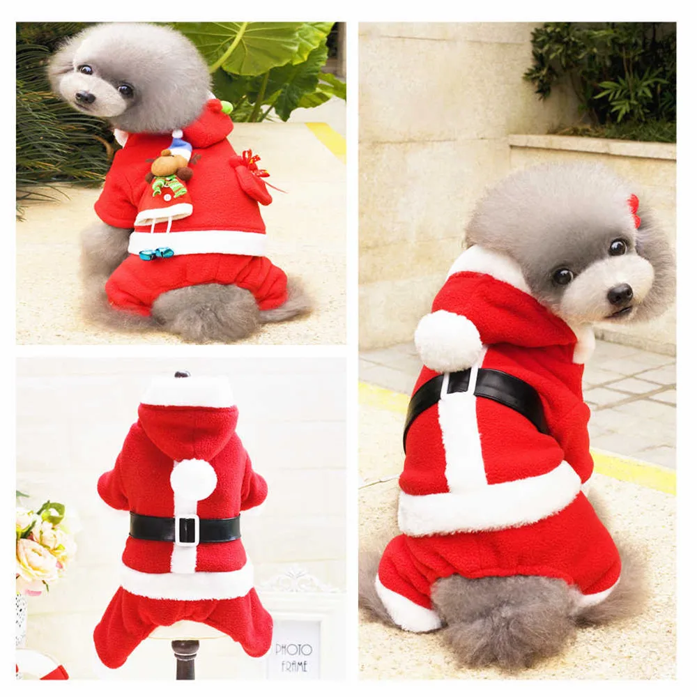 Free shipping christmas dog clothes super warm clothing for dogs winter