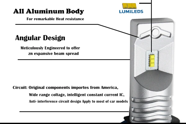 IJDM H11 светодиодный 6000K белый Luxen светодиодный H16JP H8 H9 светодиодный лампы для противотуманных фар дальнего света или headlighit светодиодные лампы 12V