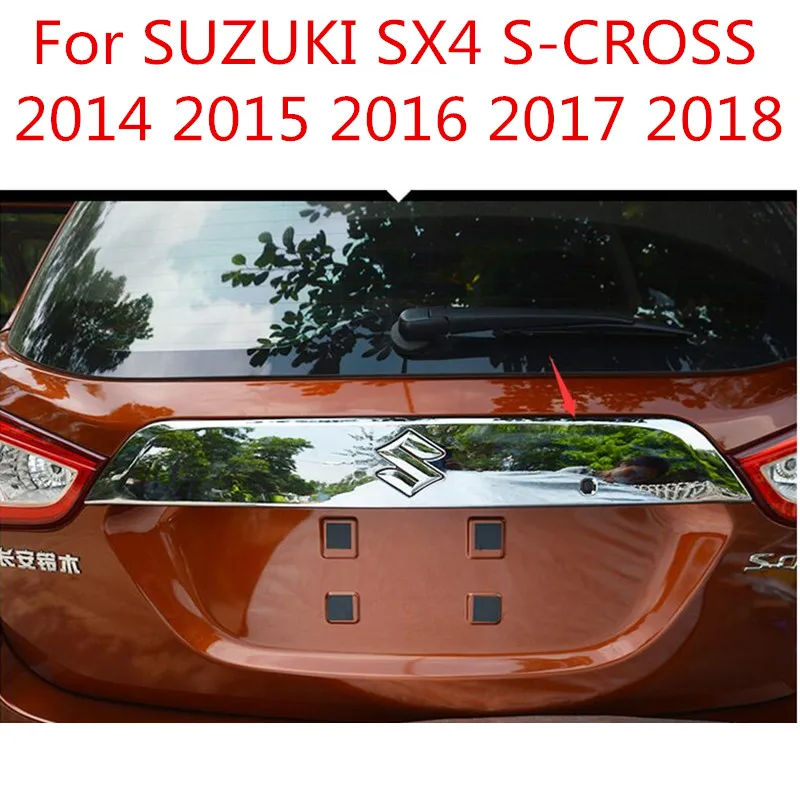 Аксессуары из высококачественной нержавеющей стали и АБС хромированная крышка багажника отделка Decorati для Suzuki Sx4 S-cross