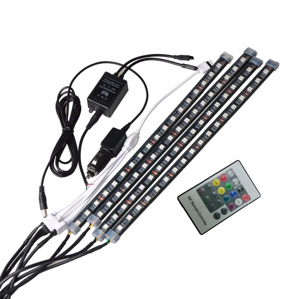 RGB Led Car Atmosphere Lights Decoration Lamp 12v Auto Car Led Interior