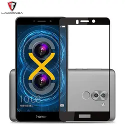 Lamorniea закаленное Стекло для Huawei Honor 6X Коврики 9 lite Плёнки 2.5D полная изогнутый Экран протектор для Huawei gr5 2017 коврики 9 lite