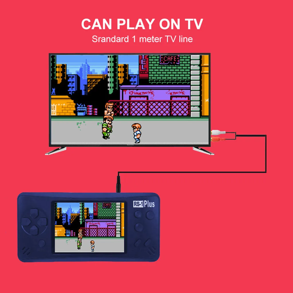 Горячая RS-1Plus классический ретро портативная игра консольная видеоигра плеер 3,5 дюймов экран Портативный игры плеер подарок 218