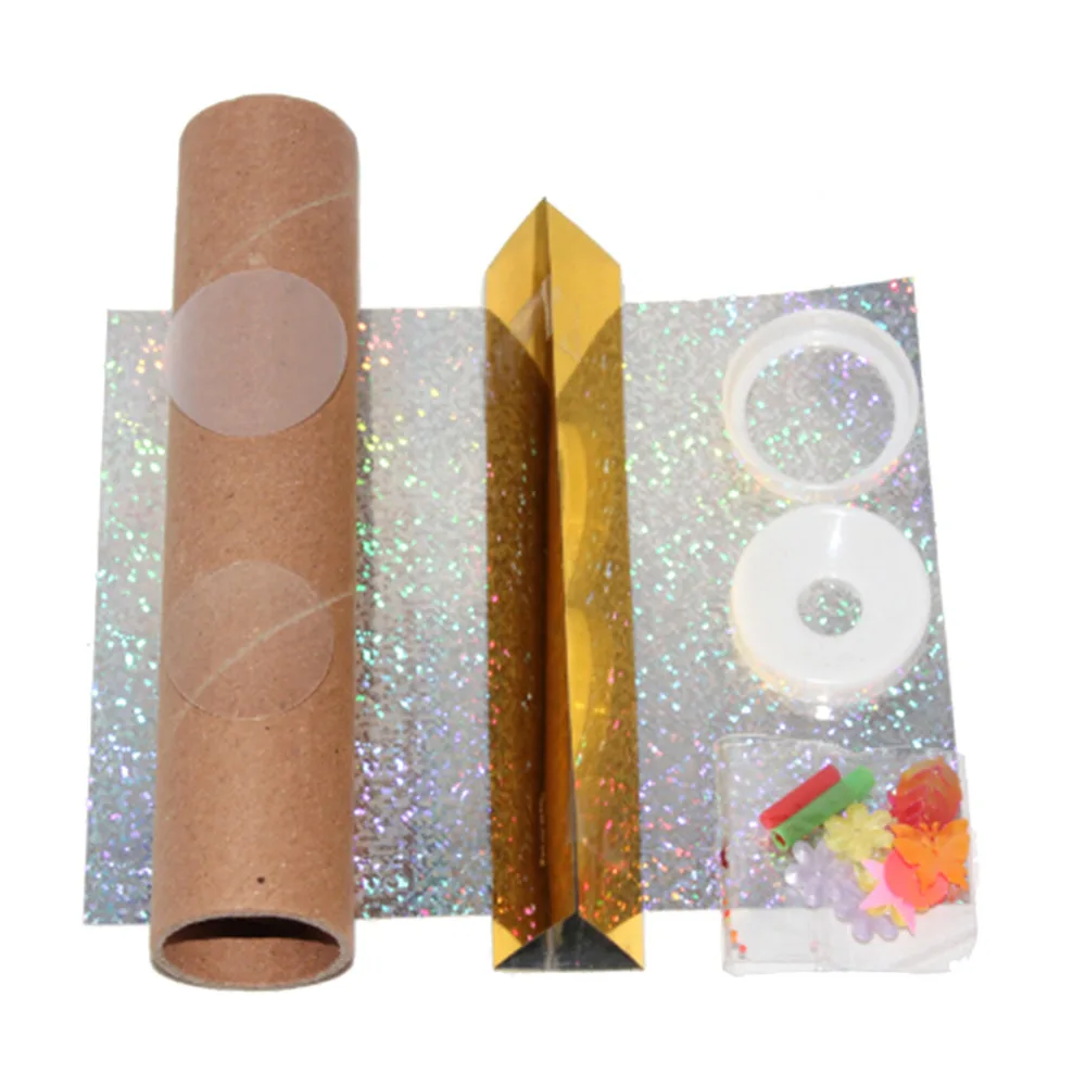 

DIY Kaleidoscope Children's Educational Science Toy Classic Toys Large Twisting Rotating Kaleidoscopes Color in Random