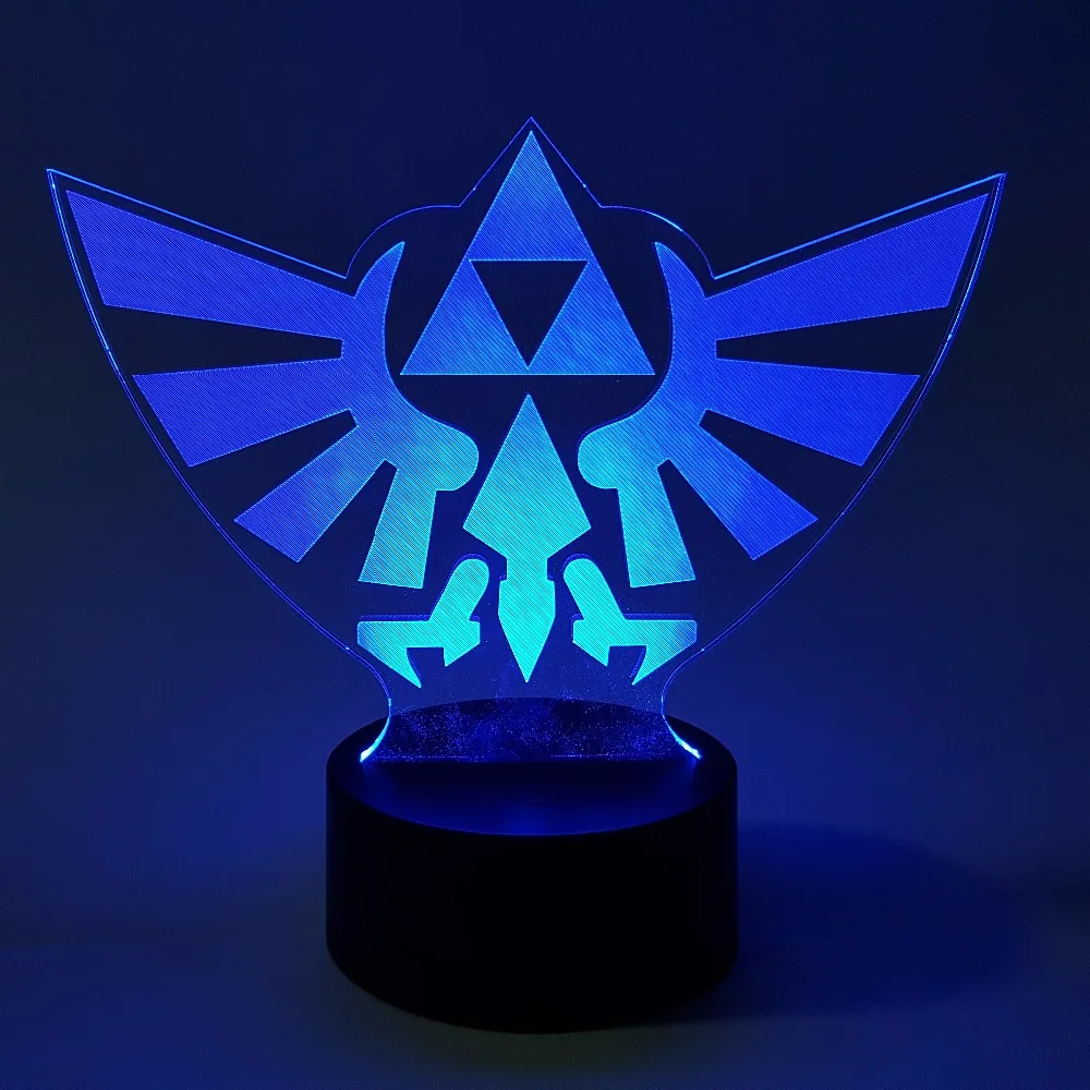 Легенда о Zelda рисунок Дыхание Дикого ссылка Zelda Цвет изменить визуальный обман LED 3D новинка ночник действие рисунок