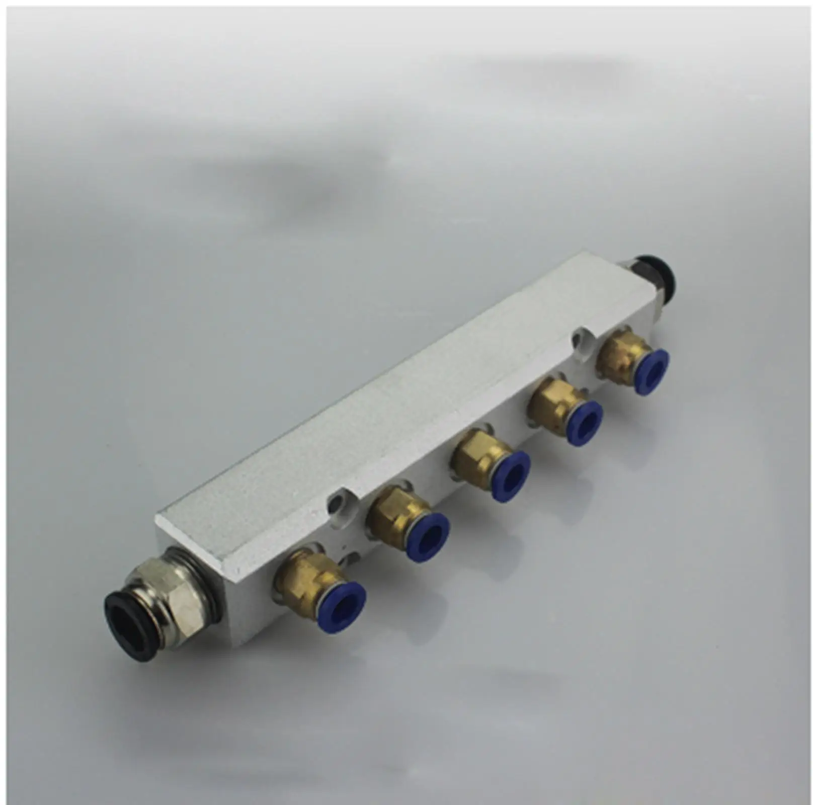 A Kit 30x30mm 5 Way Pneumatic Air Manifold Splitter With Push Fit Coupler |