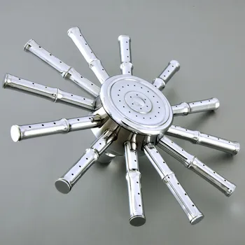 8 인치 광택 크롬 해바라기 목욕 해바라기 레인 욕실 샤워 헤드, 욕실 액세서리 (표준 1/2 