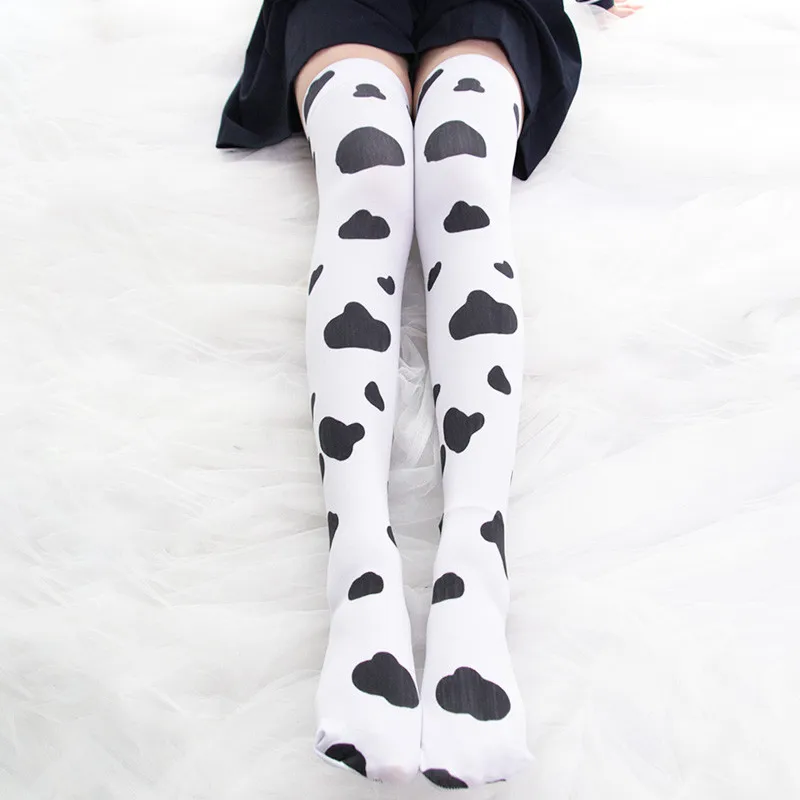 

High Quality Creative skeleton Women Over the Knee Stockings Cartoon lovely Ladies Print Funny Stockings High Stockings 5S-SW10