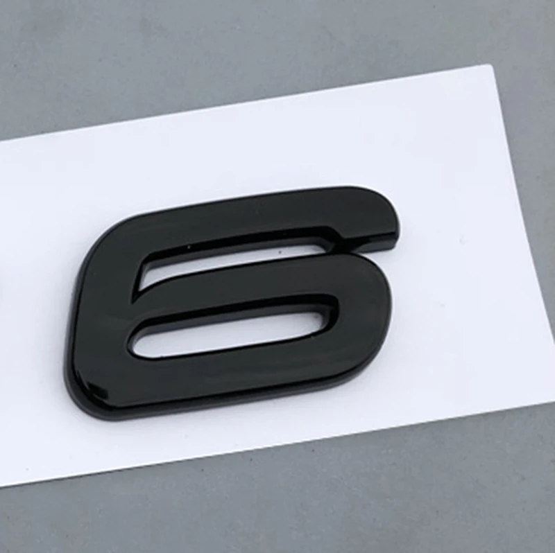 Preta para Carro Estilo do Carro Porta-malas para Audi Grossy Etiqueta Prata s4 s5 s6 s7 s8 Rs3 Rs4 Rs5 Rs6 Rs7 Rsq3 Rsq5 Rsq7 Ttrs Abs s3 3 s4 s5 s6 s7 s8 rs3 rs4