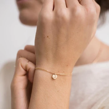 

925 Silver Letter Bracelet Handmade Coins Bracelet Gold Jewelry Vintage Tobilleras Pulsera Para Tobillo Ankle Bracelet For Women