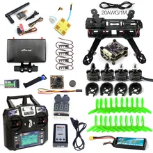 Whole Set DIY 250 FPV Racer Drone Quadcopter 2300KV Motor Q250 Frame 30A ESC 6CH RC Monitor Transmitter TS5828