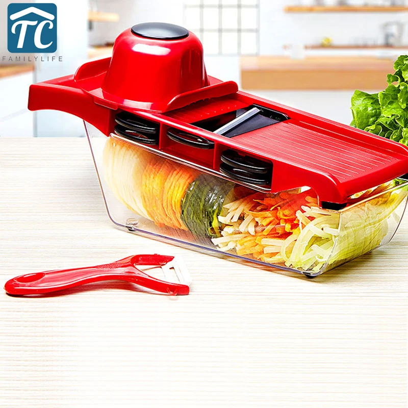 

Kitchen Multi-Function Tool Shredder Home Vegetable Radish Potato Wire Mandoline Slicer Stainless Steel Cutter Cheese Grater