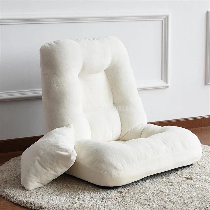 116 см шезлонг, кресло для отдыха, регулируемые сиденья для гостиной, спальни, складной мягкий складной диван-кровать, ленивый шезлонг, стул - Цвет: white