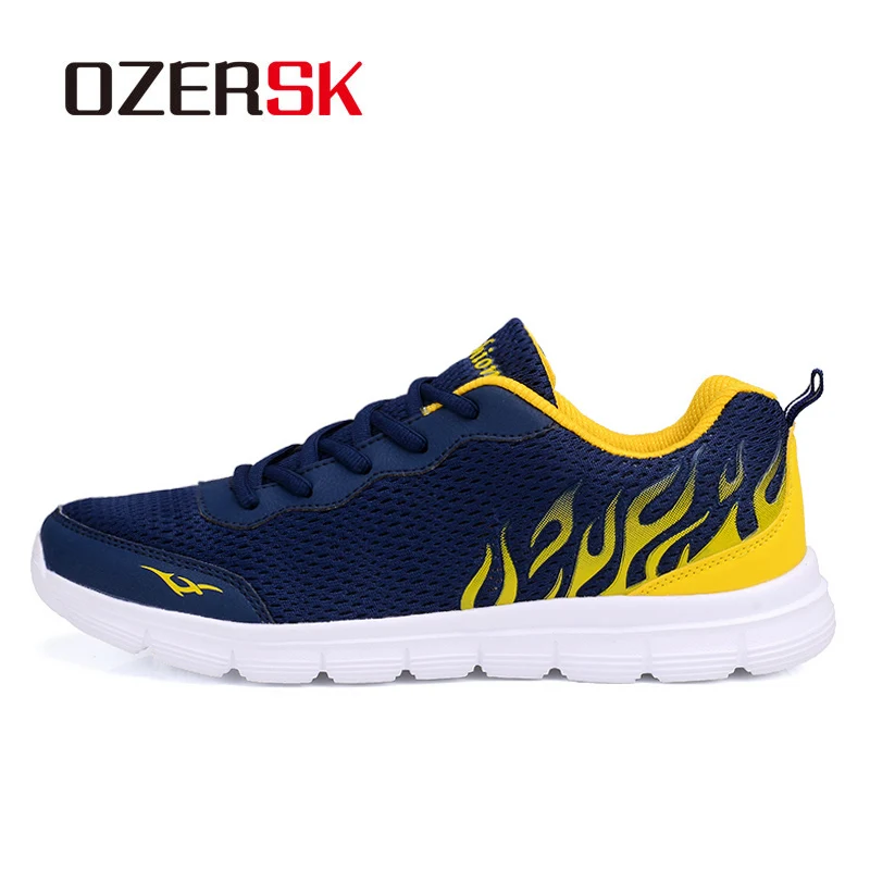 

OZERSK Breathable Mesh Running Shoes For Men Brand Sports Sneakers Lightweight Sneakers For Outdoor Walking Trekking Shoes