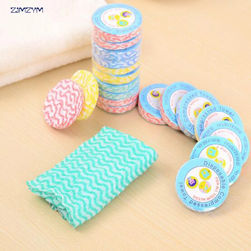 

1pc Portable Travel Non-woven Fabric Disposable Compressed Towel Mini Face Care Magic Hand Towel For Outdoor Sports