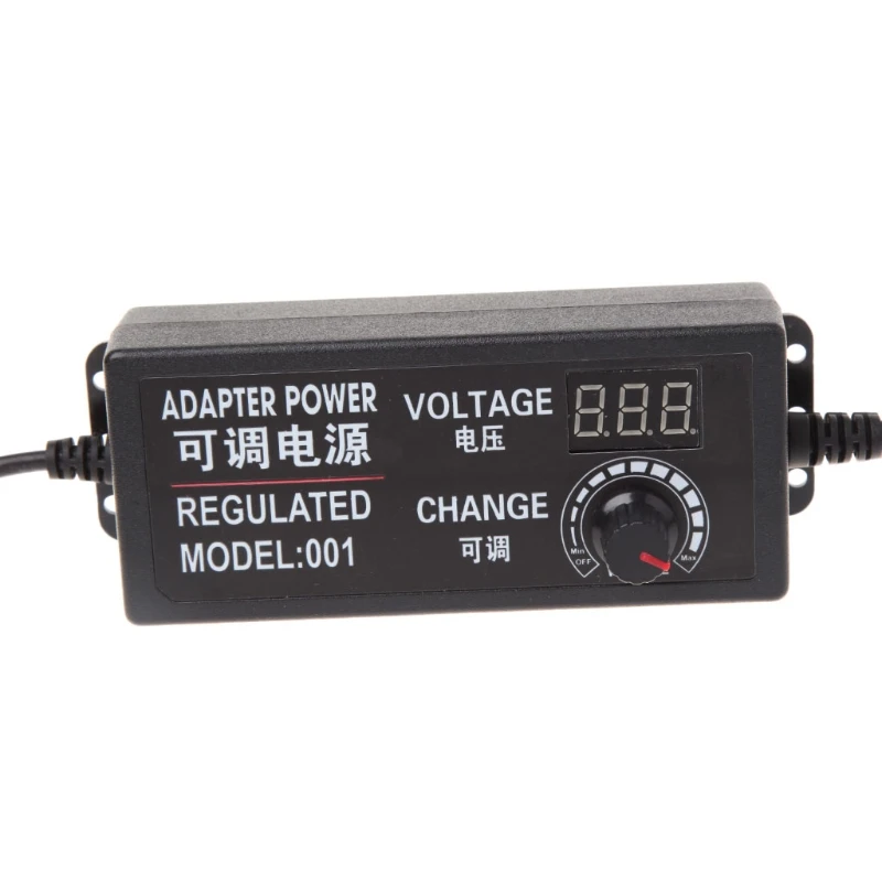

9-24V 72W Adjustable AC/DC Regulated Switch Power Supply Adapter with Display W-store D24_D