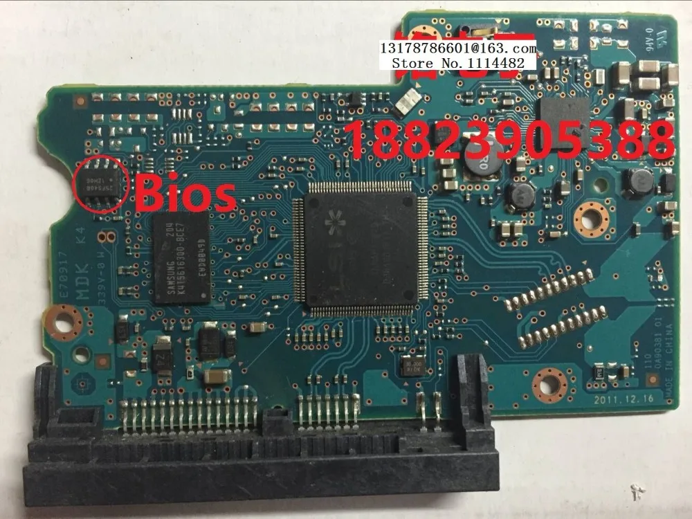 

2200A90381 Free shipping 100% Original HDD PCB logic board Hard Disk Circuit Board 2200A90381