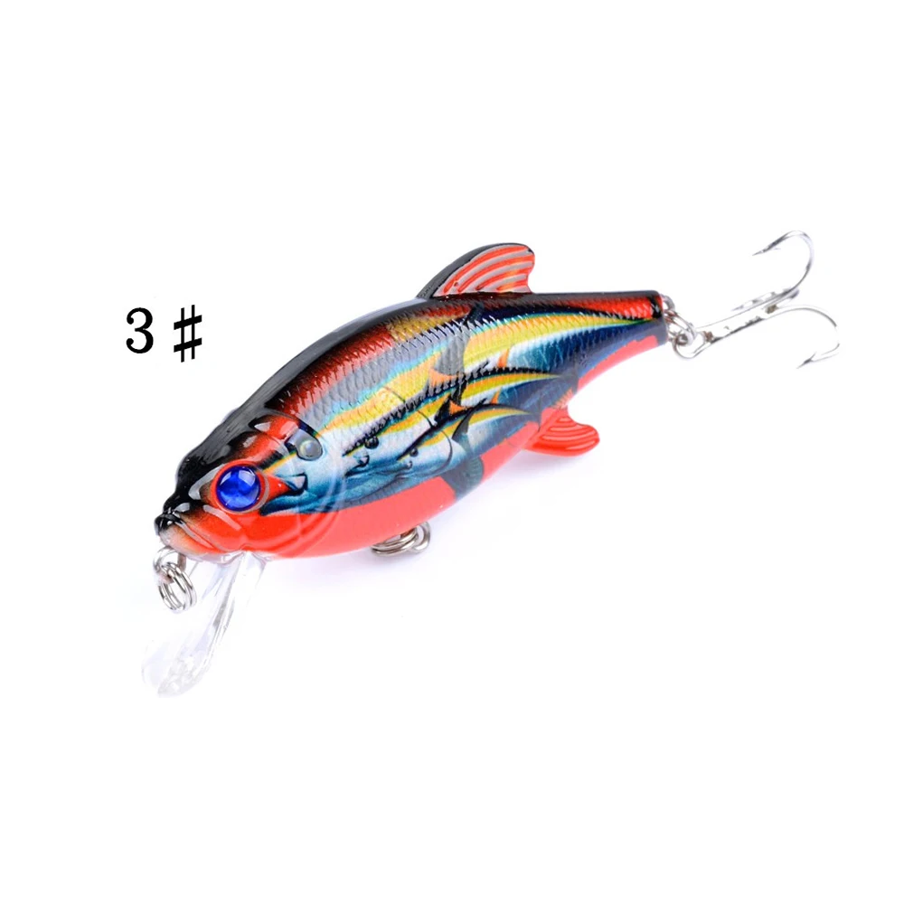 Fulljion cebos duros de plástico Wobblers Pesca Minnow Aritificial Crankbaits señuelos de serie de pintura Pesca 3D los ojos 8 cm 10,9G