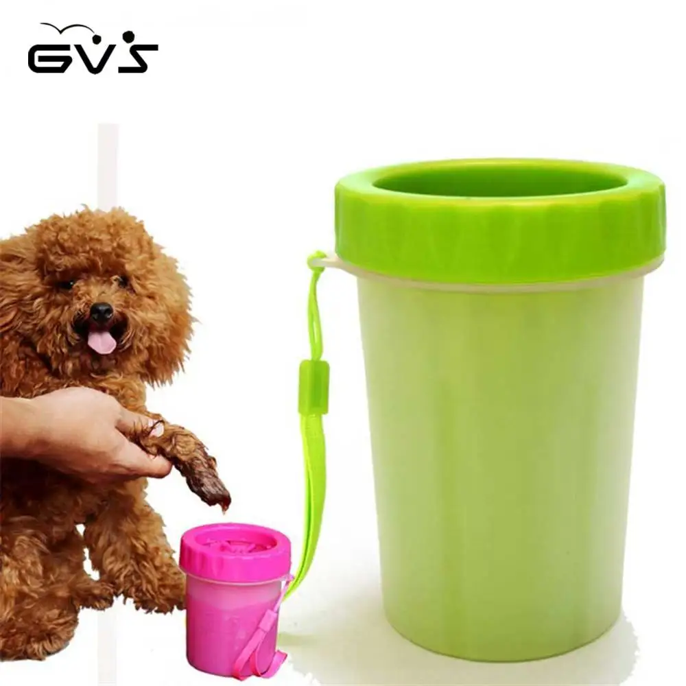 Pet Cats Dogs Foot Clean Cup For Cleaning Tool Soft Plasitic Washing Brush Two Sizes | Дом и сад
