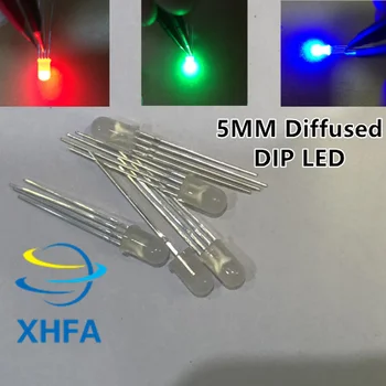 

1000 pcs LED 5mm RGB Diffused COMMON Anode Red Green Blue 4Pins Tri Color Emitting Diodes F5mm RGB Diffused anode LEDs LIGHT