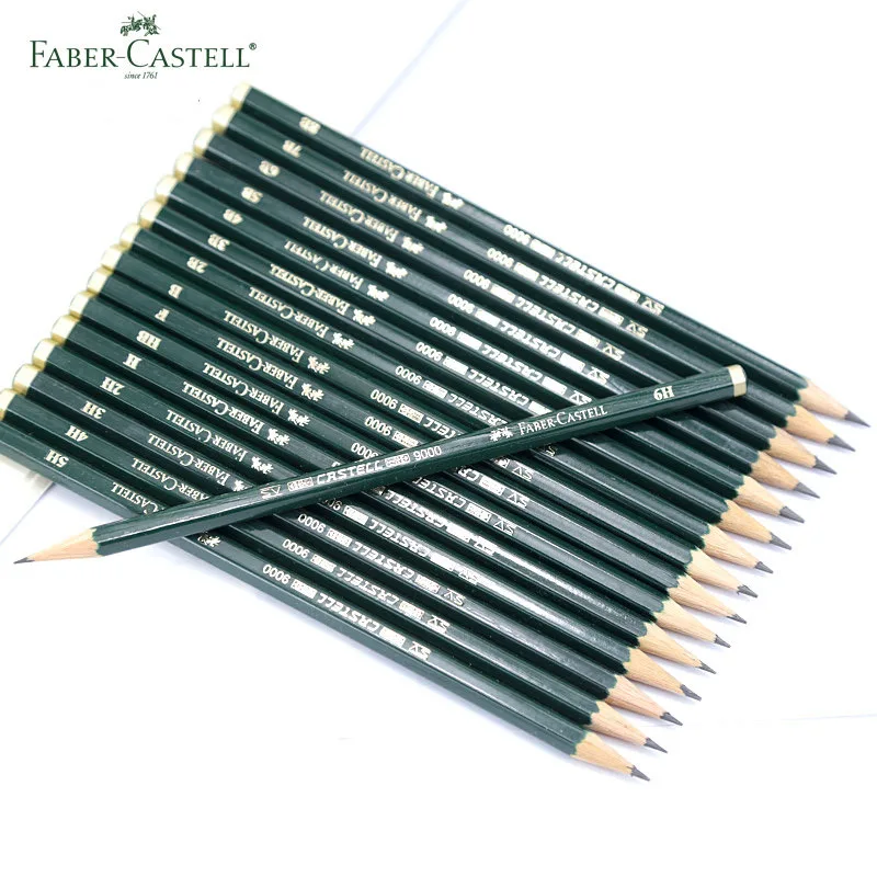 Faber-Castell 9000 Стандартный с карандашным рисунком Животные комплект 16/12 шт Графитовые Карандаши для рисования черный деревянный карандаш с шестигранной головкой bleistiftes